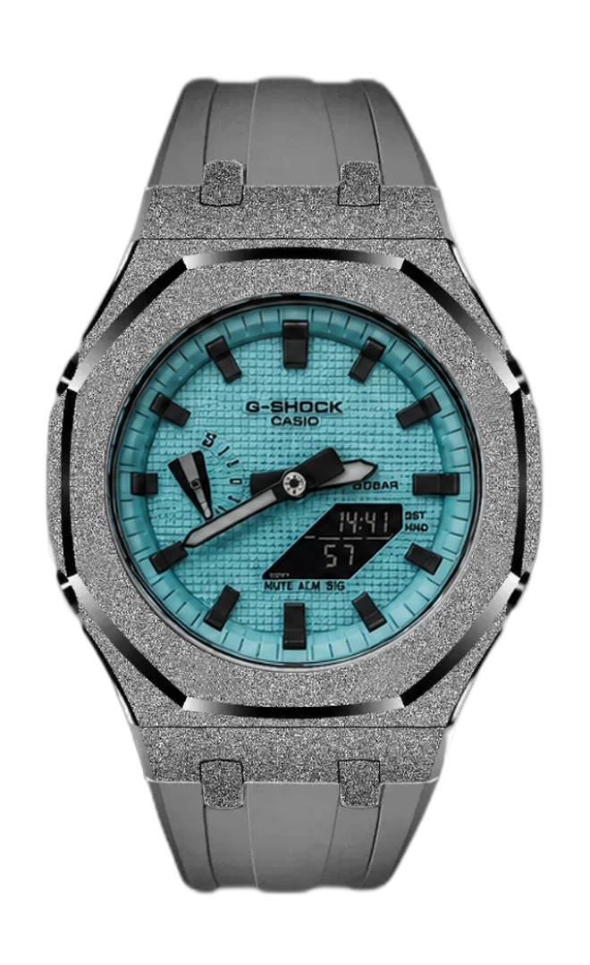 Classic CasiOak — grey strap, Tiffany dial