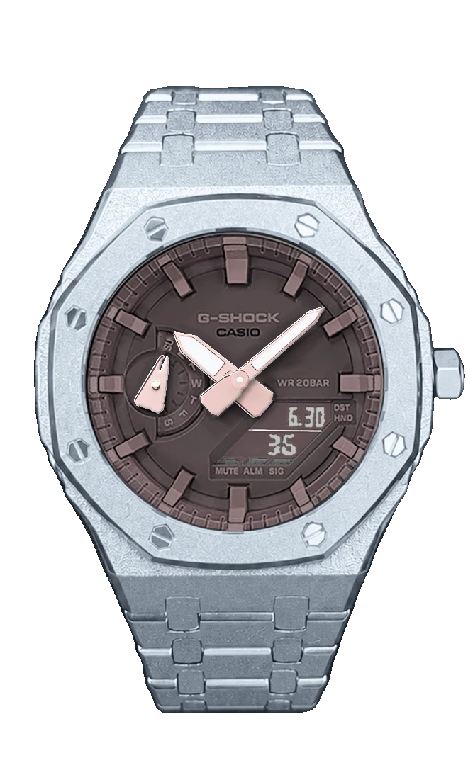 Frosted CasiOak — gunmetal dial